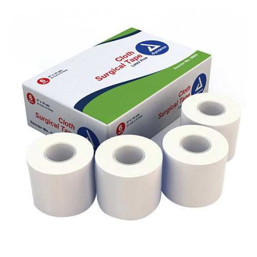 Dynarex Cloth Surgical Tape - 2 Inches X 10 Yds, (Box Of 6 Rl)